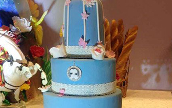 翻糖蛋糕——梦之蓝