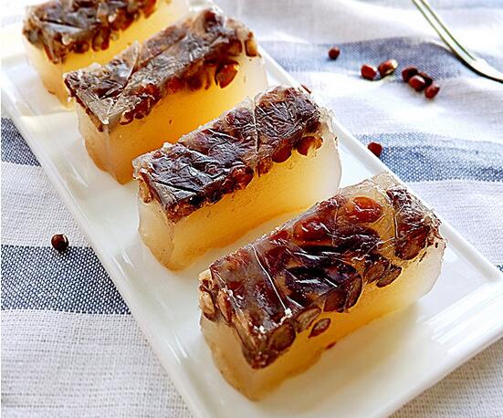 红豆马蹄糕