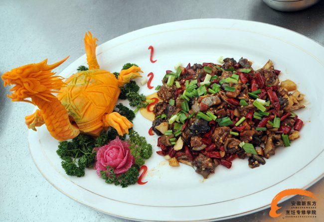 常新福大师齐云路校区讲学作品之生爆甲鱼