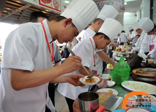 豆腐菜交流比赛制作现场