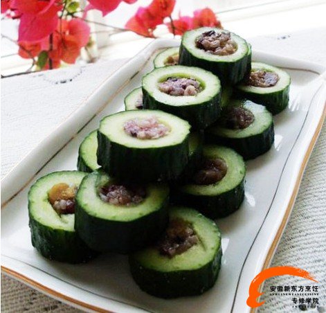 巧用粽子制作黄瓜糯米墩