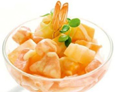 万圣节健康美味 创意南瓜餐--南瓜鲜虾沙拉杯
