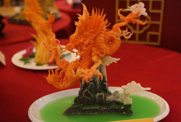 学生雕刻作品之龙腾四海